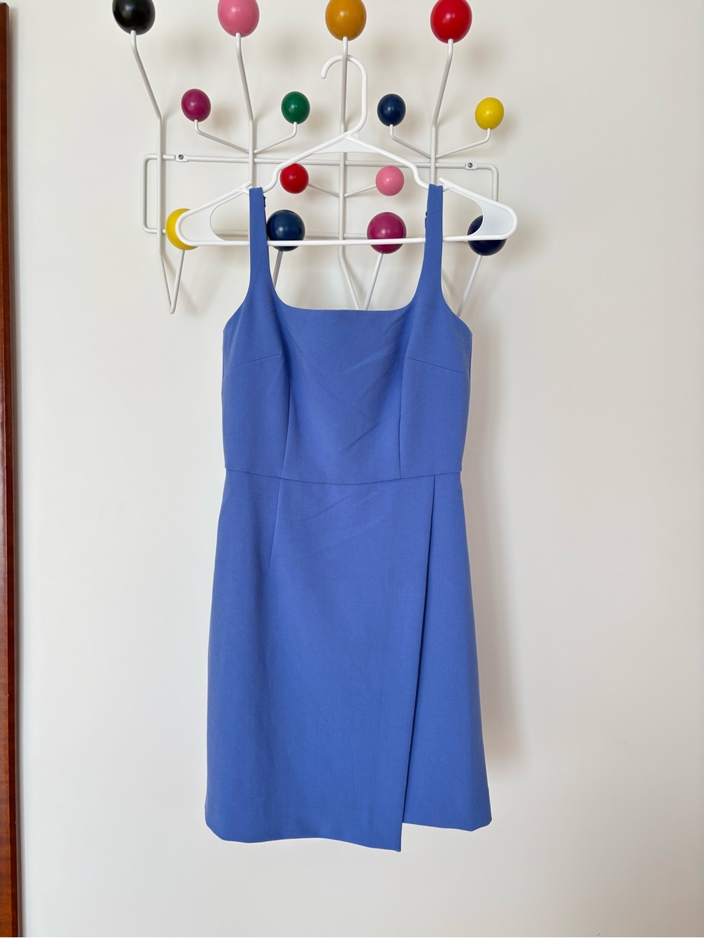 French Connection Periwinkle Square-Neck Midi Dress